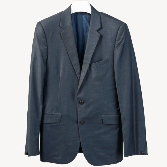 Rag & Bone Navy Blue Wool-Suiting Tailored Blazer - Picture 1 of 11